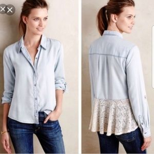 Holding Horses Button Up w/ Lace